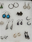 (39) Pairs of Sterling Silver Earrings