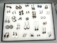 (30) Pairs of Sterling Silver Earrings