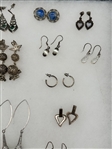 (30) Pairs of Sterling Silver Earrings