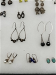 (30) Pairs of Sterling Silver Earrings
