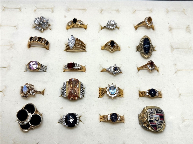 (20) Gold Plated 14k and 18k Gold Rings