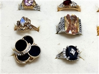 (20) Gold Plated 14k and 18k Gold Rings