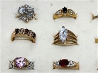 (20) Gold Plated 14k and 18k Gold Rings