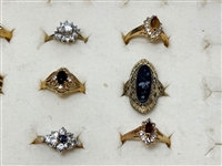 (20) Gold Plated 14k and 18k Gold Rings