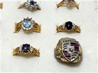 (20) Gold Plated 14k and 18k Gold Rings