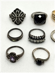 (15) Sterling Silver Rings