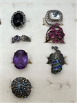 (14) Sterling Silver Rings