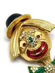 Ciner Enamel Brooch Coco the Clown