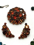 (2) Weiss Rhinestone Vintage Costume Jewelry Sets