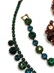 (2) Weiss Rhinestone Vintage Costume Jewelry Sets