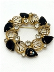 Hattie Carnegie Gold Tone Brooch