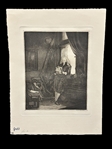 Rembrandt Etching "Jan Six" Faksimile State Printing Work Berlin