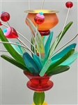 Pair Orna Lalo Metal and Acrylic Candle Sticks