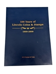 100 Years of Lincoln Coin and Stamps 1909-2010 in Binder