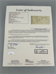 Ronald Reagan Cut Signature From 1961 Full Cert JSA