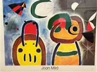 Joan Miro Poster "LOiseau Au Plumage Deploye" 