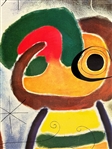 Joan Miro Poster L'Oiseau Au Plumage Deploye 