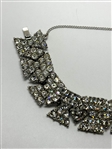 Bogoff Silver Tone Bowtie Rhinestone Bracelet