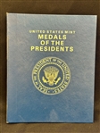US Mint Medals of the Presidents in Binder High Relief Copper To Clinton