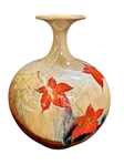 Pinched Chinese Pottery Vase