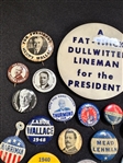 (40) Early Political Celluloid Presidential and Other Campaign Buttons