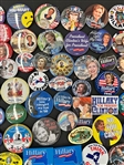 (242) Hillary Clinton Campaign Political Buttons