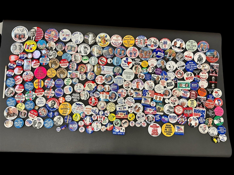 (238) George H.W. Bush Campaign Political Buttons