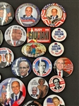 (25) Rudy Giuliani Political Buttons (2) Donald Trump