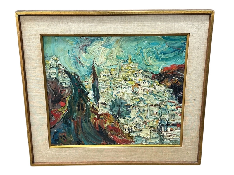 Gail Newman Oil on Canvas "Cityscape"