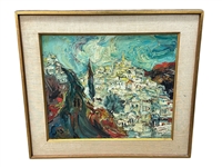 Gail Newman Oil on Canvas "Cityscape"