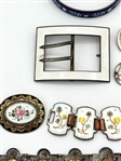 Large Group of Enamel Jewelry
