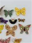 (19) Group of Butterfly Brooches