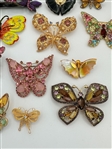 (19) Group of Butterfly Brooches