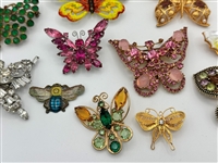 (19) Group of Butterfly Brooches
