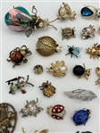 (34) Vintage Insect Brooches