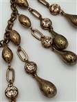 Miriam Haskell Drop Dangle Rhinestone Statement Bibb Necklace