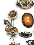 Group of Victorian Gold Filled Jewelry, Gemstones