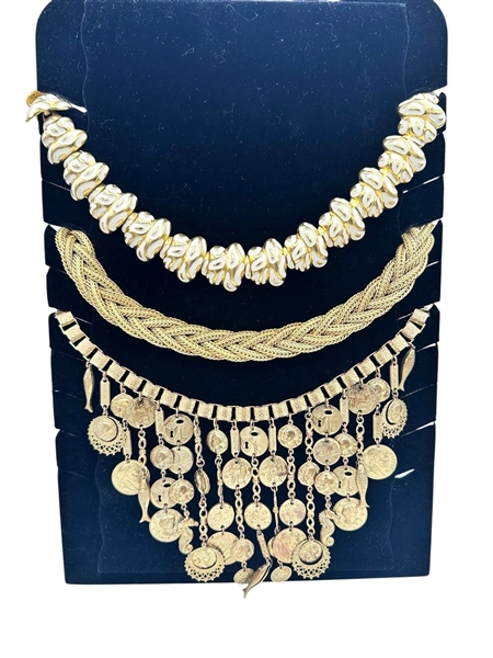 (3) Chunky Costume Statement Necklaces