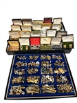 Huge Lot of Cufflinks, Tie Tacks (22) in Original Boxes