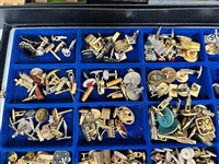 Huge Lot of Cufflinks, Tie Tacks (22) in Original Boxes