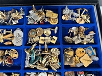 Huge Lot of Cufflinks, Tie Tacks (22) in Original Boxes