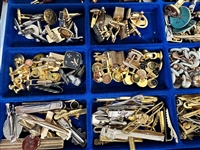 Huge Lot of Cufflinks, Tie Tacks (22) in Original Boxes