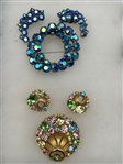 (6) Vintage Brooch and Earring Sets