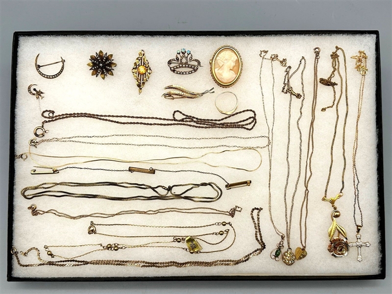 Large group of Gold Filled Jewelry