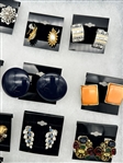 (26) Pairs of Signed Costume Jewelry Earrings; Bogoff, Hobe, Others