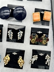 (26) Pairs of Signed Costume Jewelry Earrings; Bogoff, Hobe, Others