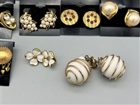 (24) Pairs of Crown Trifari, Trifari Earrings