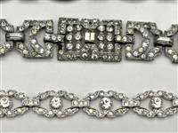 (4) Fancy Vintage Rhinestone Statement Bracelets