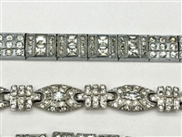 (4) Fancy Vintage Rhinestone Statement Bracelets