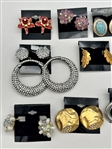 Group of Vintage Signed Costume Jewlery Earrings